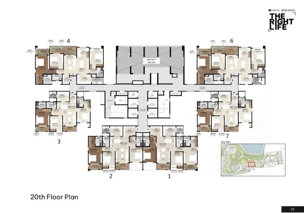 3 BHK floor plan